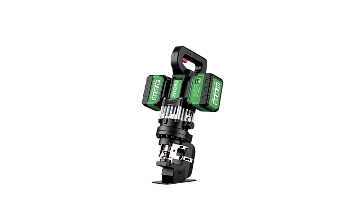 21V リチウムイオンホールパンチャー (拡張チャンネル鋼) - 80kN 力、パンチング範囲 φ6 ～ φ20mm